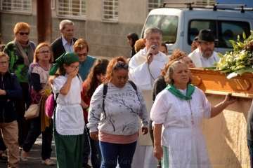 Procesión religiosa por el Valle de Jinámar-Telde (Foto F.J. Santana)